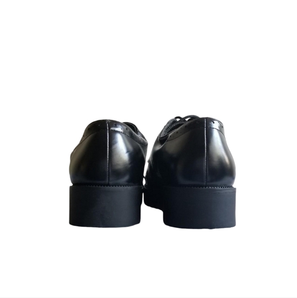 Black Platform Creeper Oxfords - Picture 3 of 5